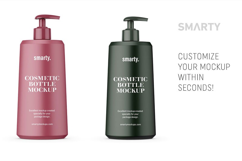 Matt cosmetic bottle mockup 4707289 Matt cosmetic bottle mockup 4707289