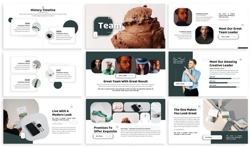 Reetail - Shop Google Slides Template Reetail - Shop Google Slides Template