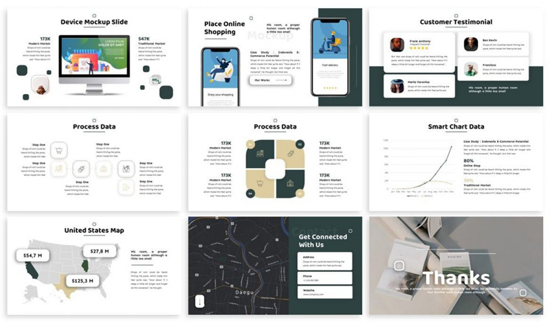 Reetail - Shop Google Slides Template Reetail - Shop Google Slides Template