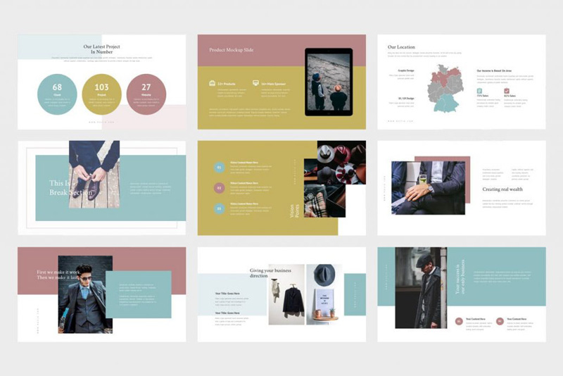 Ruzia luxury fashion powerpoint and Google SlidesTemplate Ruzia luxury fashion powerpoint and Google SlidesTemplate