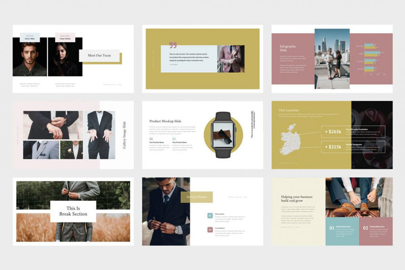 Ruzia luxury fashion powerpoint and Google SlidesTemplate Ruzia luxury fashion powerpoint and Google SlidesTemplate