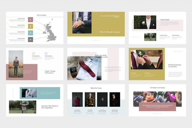 Ruzia luxury fashion powerpoint and Google SlidesTemplate Ruzia luxury fashion powerpoint and Google SlidesTemplate