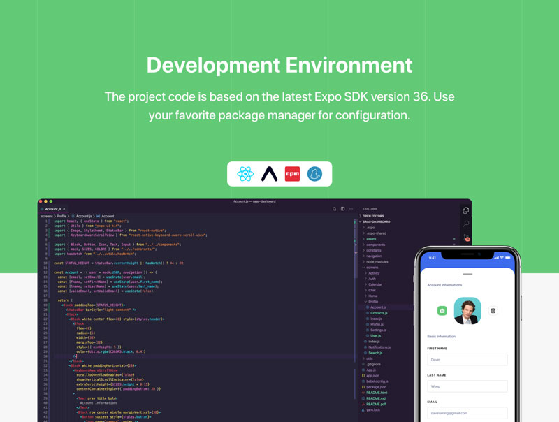 SaaS Dashboard App Starter Kit + React SaaS Dashboard App Starter Kit + React