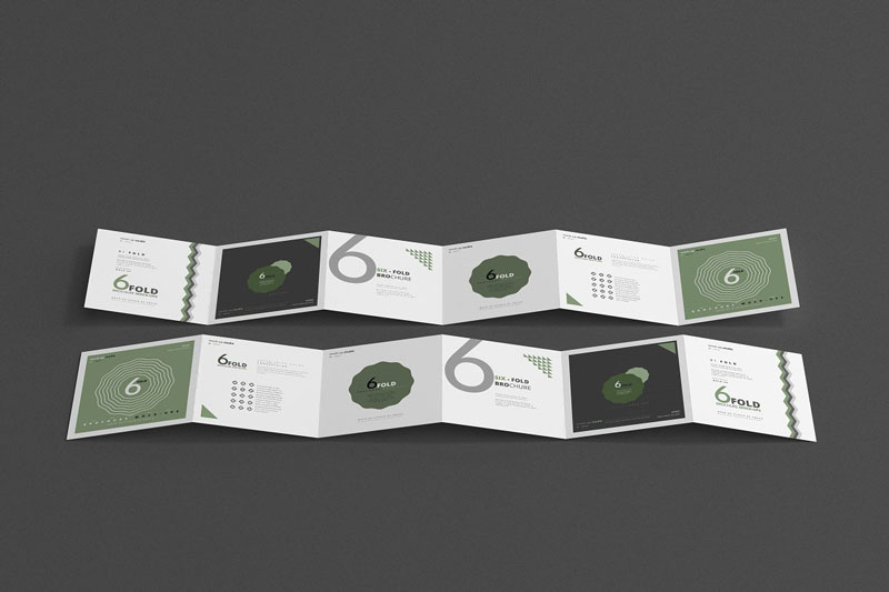 Six Fold Square Brochure Mockups 4718114 Six Fold Square Brochure Mockups 4718114