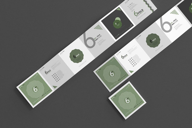 Six Fold Square Brochure Mockups 4718114 Six Fold Square Brochure Mockups 4718114