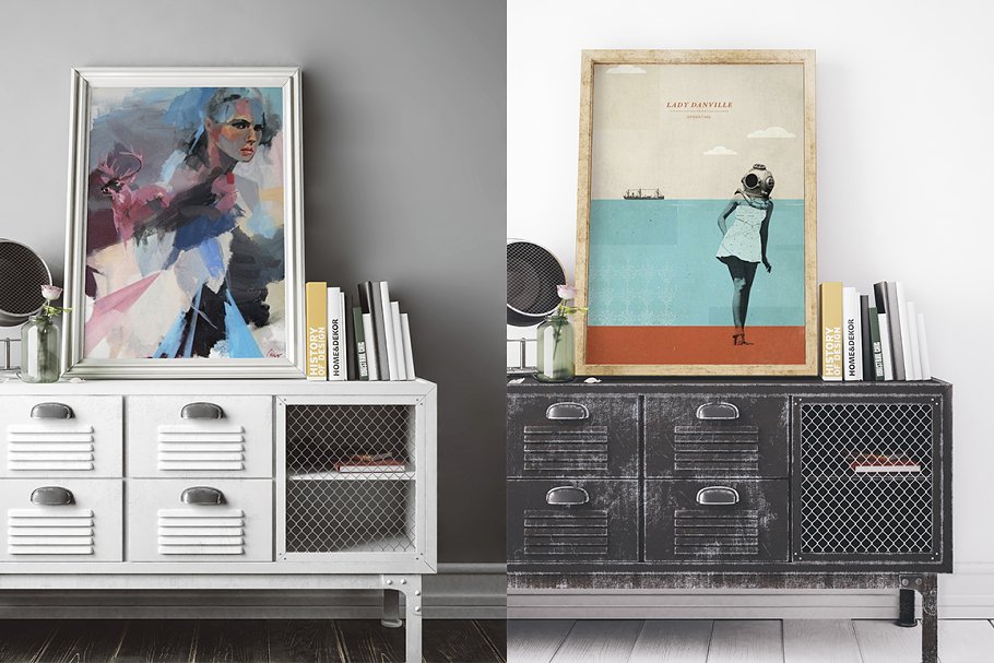 Poster Frame Mockup Set Poster Frame Mockup Set