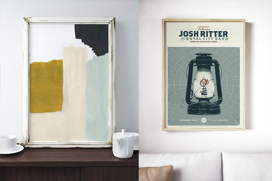 Poster Frame Mockup Set Poster Frame Mockup Set