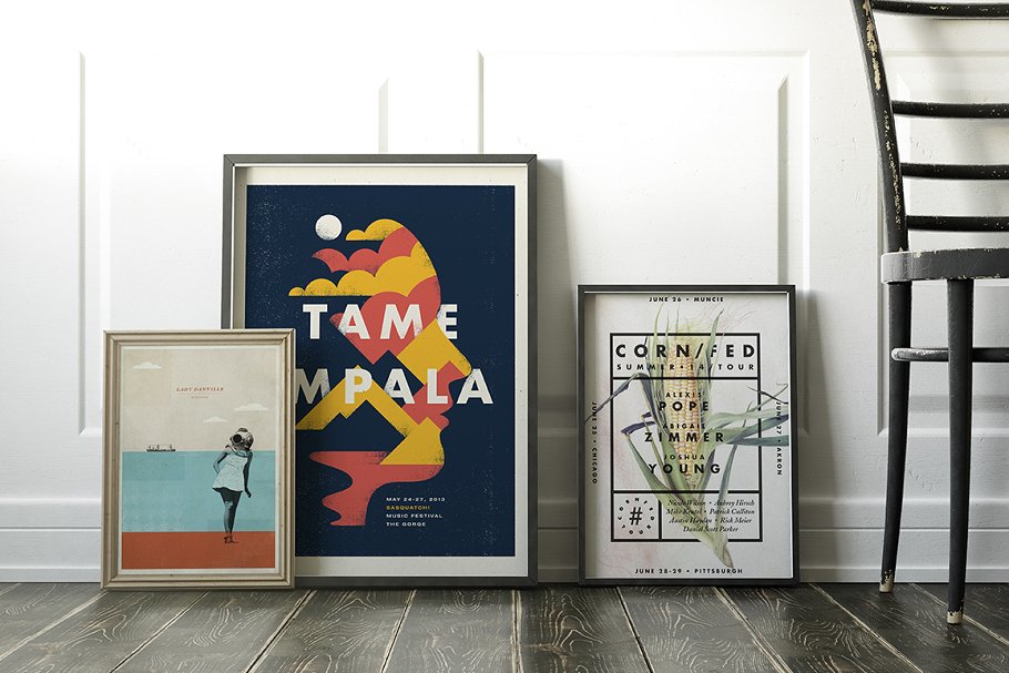 Poster Frame Mockup Set Poster Frame Mockup Set