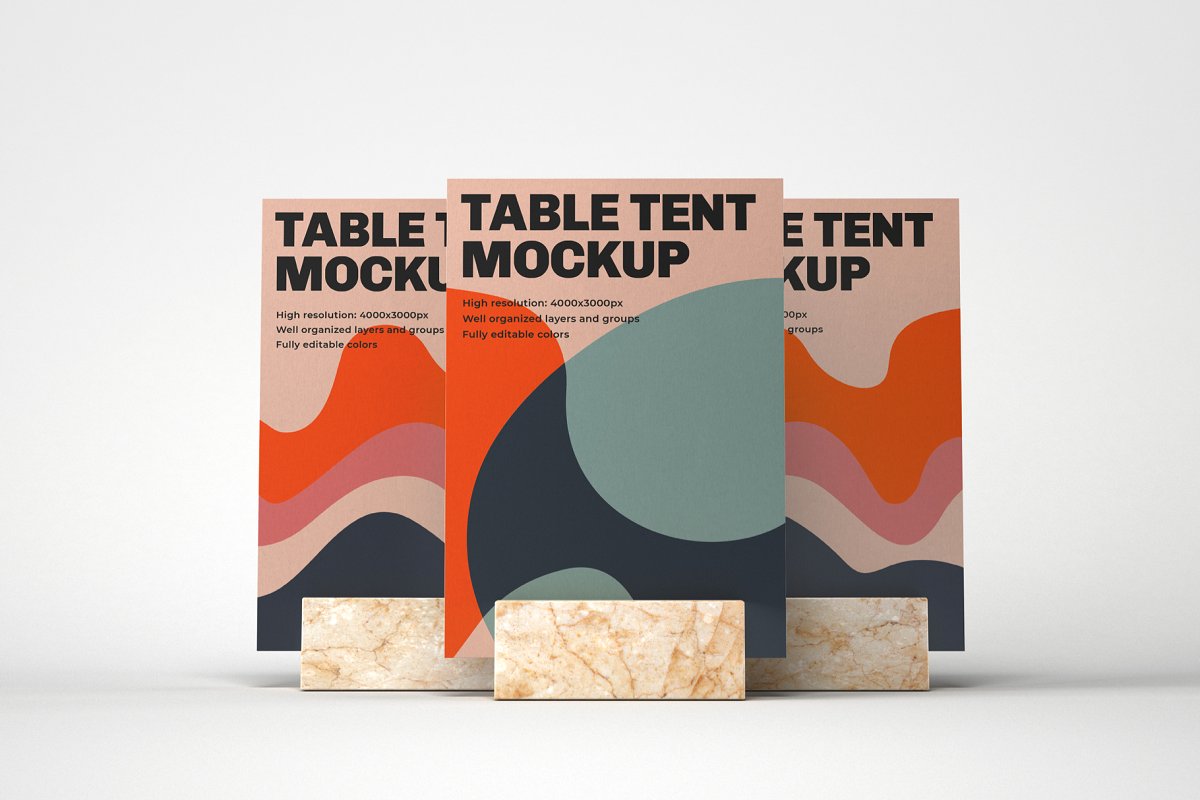 Table Tent and Sign Mockup Set 4774247 Table Tent and Sign Mockup Set 4774247