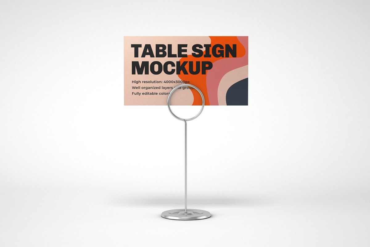 Table Tent and Sign Mockup Set 4774247 Table Tent and Sign Mockup Set 4774247