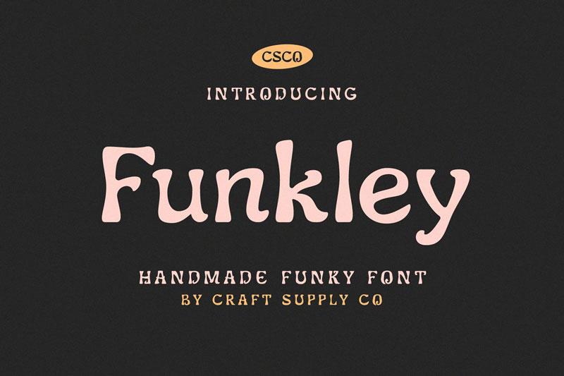 Funkley Handmade Funky Font