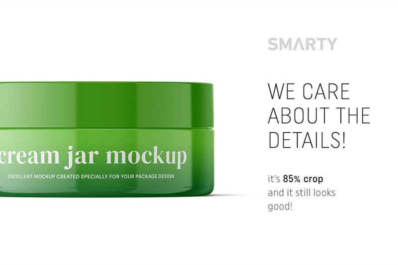 Glossy cream jar mockup 100ml 4850428
