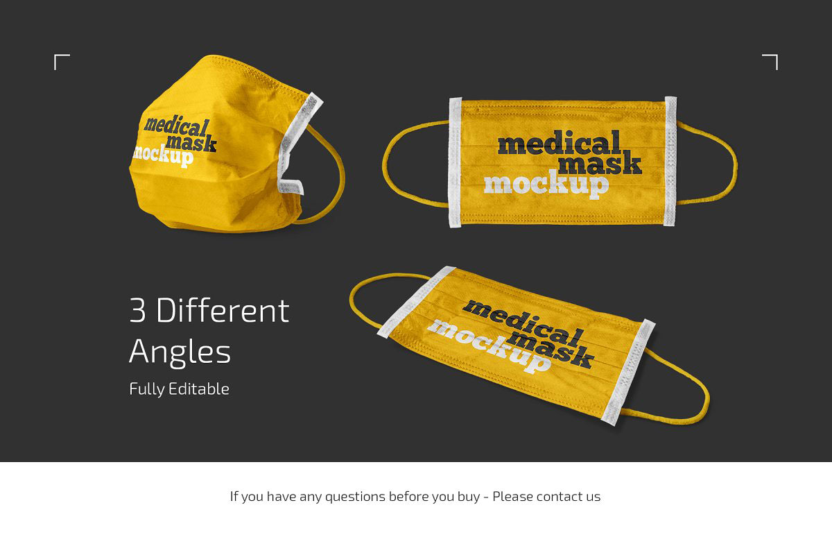 Medical Mask Mockup Set 4852071 Medical Mask Mockup Set 4852071