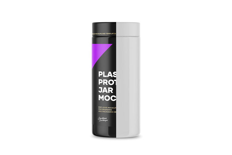 Plastic Protein Jar Mockup 4897060 Plastic Protein Jar Mockup 4897060