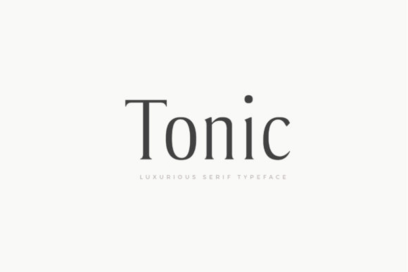 Tonic 25E225802593 Luxurious Serif Typeface