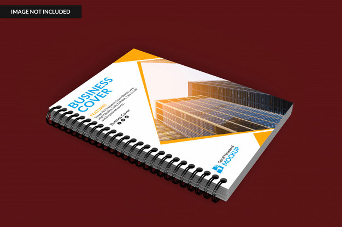 Realistic Notebook PSD Mockup