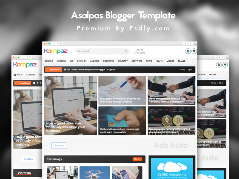 Asalpas Pro Responsive Magazine Blogger Template
