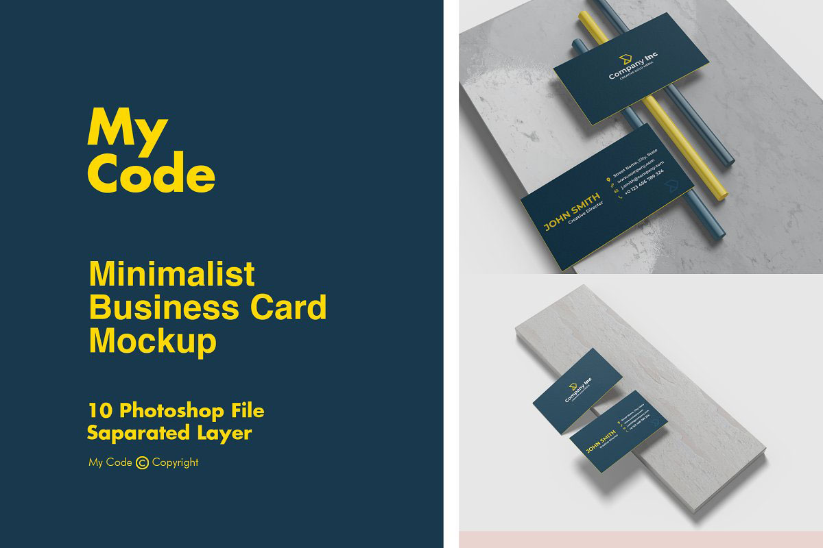 Minimalist Business Card Mockup 4924317