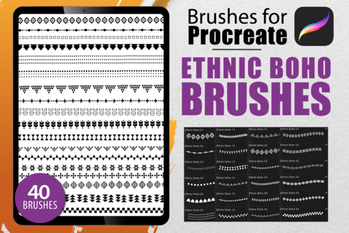 Procreate - Ethnic Boho Strokes