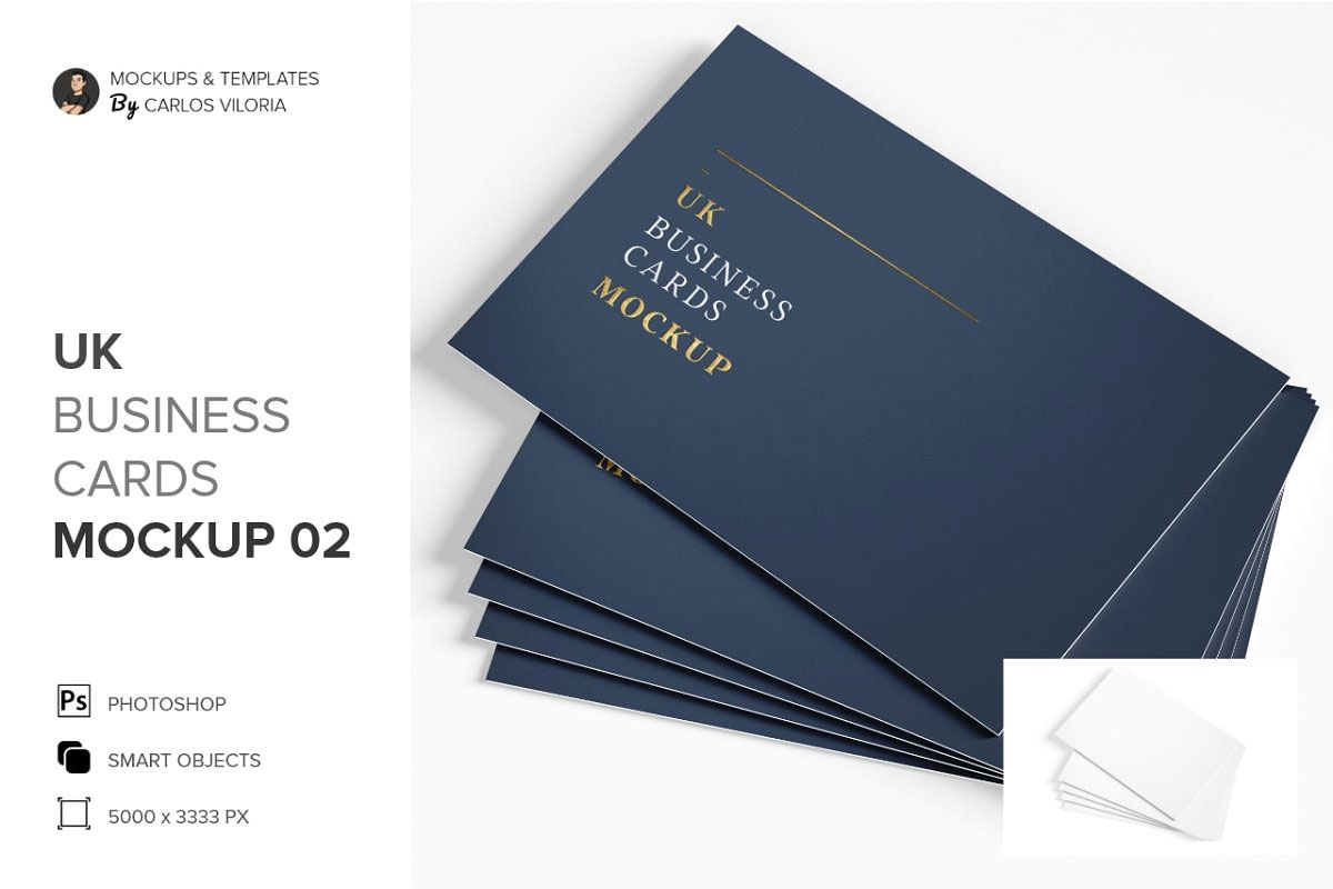 UK Business Cards Mockup 02 5157292