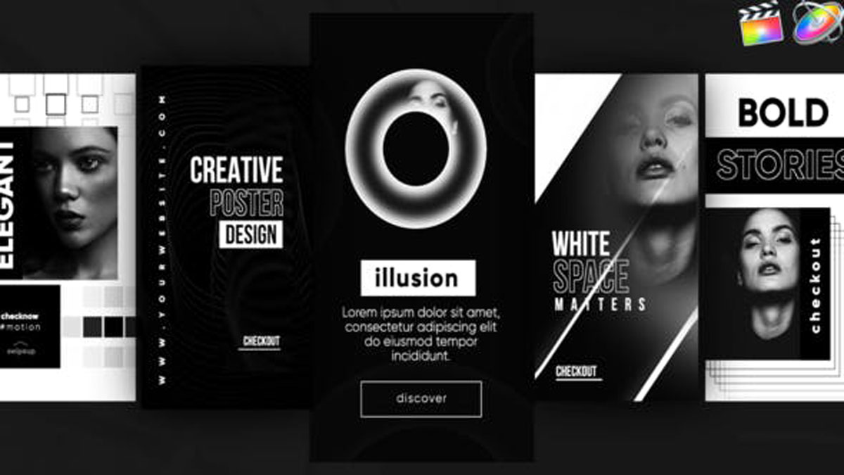 Videohive Instagram Monochrome Stories 27246955