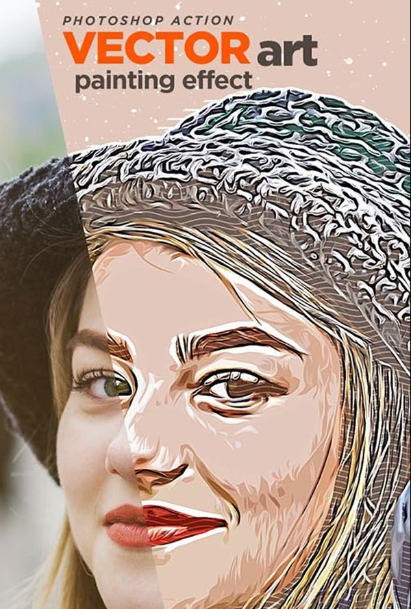 Vector Art Painting Effect Photoshop Action 27010115