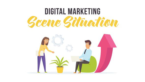 Videohive Digital marketing Scene Situation 28256376