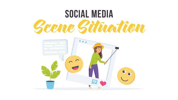 Videohive Social media Scene Situation 28256346