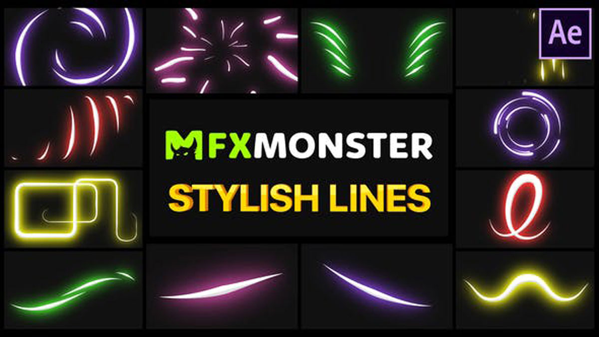 Videohive Stylish Lines After Effects 27989816
