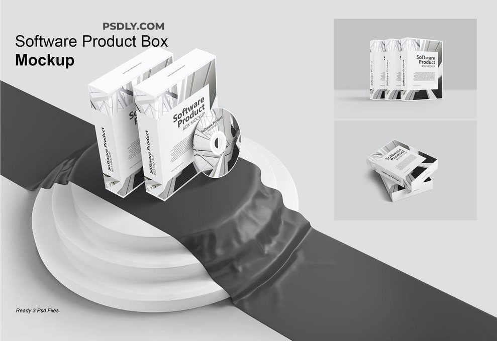 Software product Box Mockup Vol. 2 Free