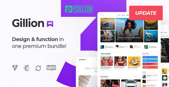 ThemeForest Gillion v3.7.2 Multi–Concept Blog/Magazine & Shop WordPress AMP Theme 1947030