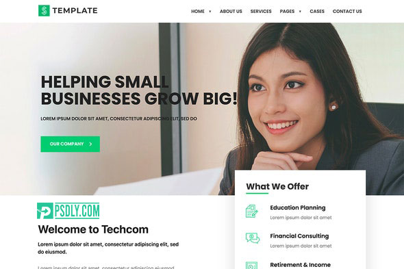 ThemeForest Techcom v1.0.1 Consulting Elementor Kit 25933062