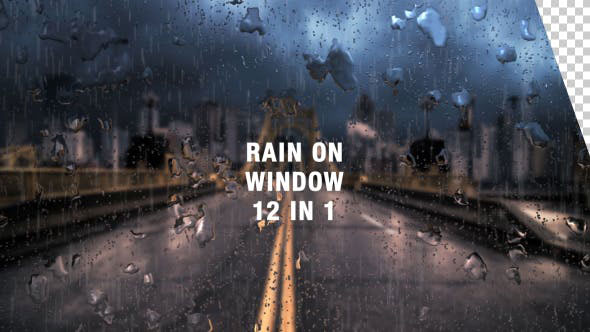 Videohive Rain on Window Pack 15768273