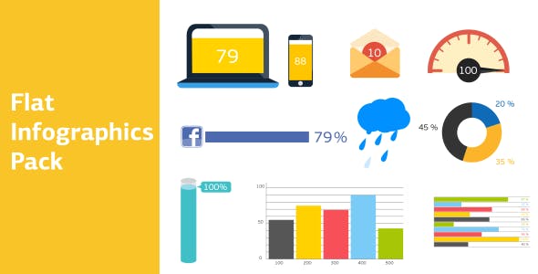 Videohive Flat Infographics Pack 12678416