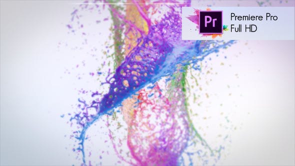 Videohive Colorful Splash Logo Reveal Premiere Pro 22394906