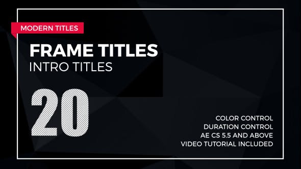 Videohive Frame Titles 2 17926174