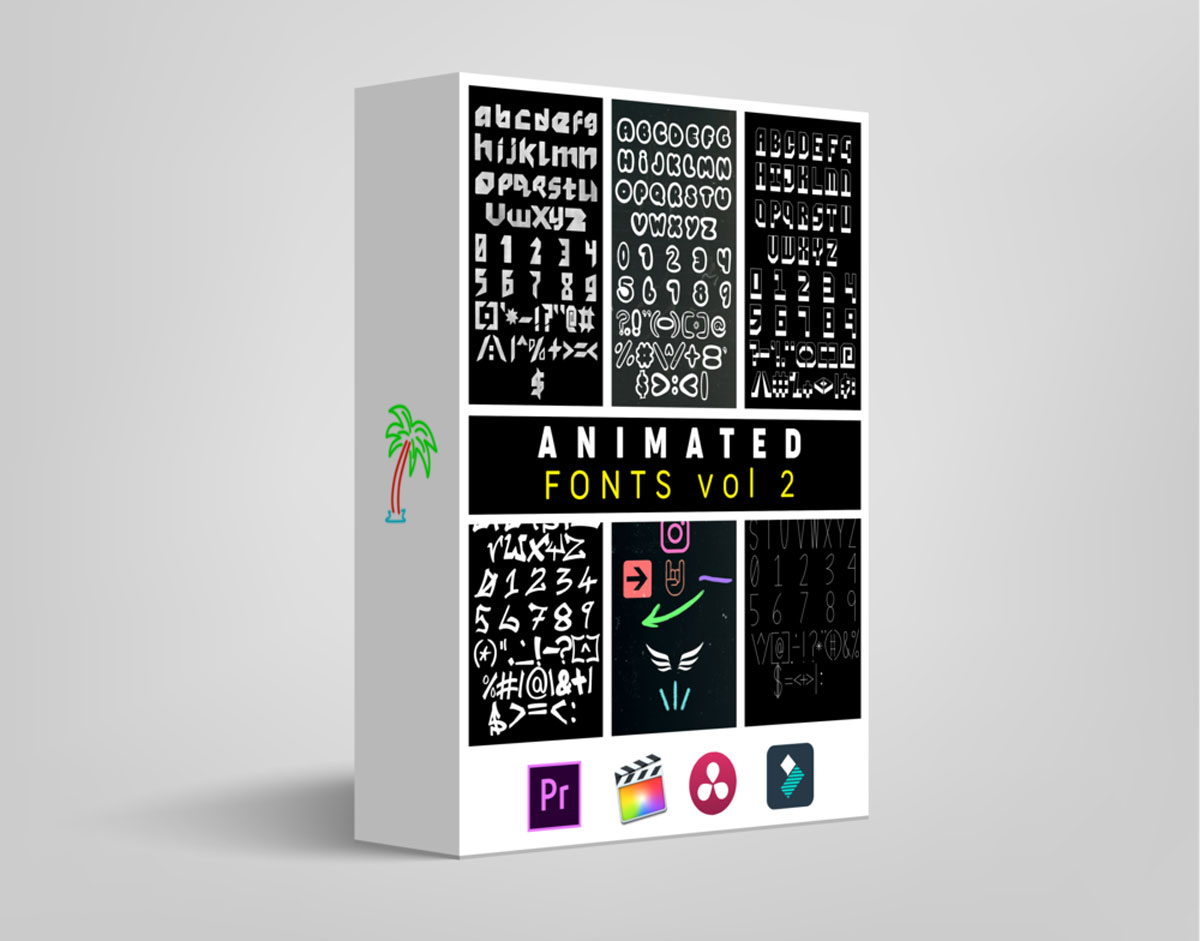 Tropic Colors – Animated Fonts Vol. 2