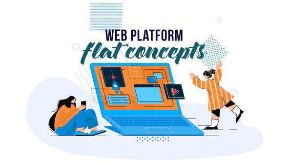 Videohive Web platform Flat Concept 28830308