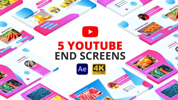 Videohive YouTube End Screens After Effects 29148812