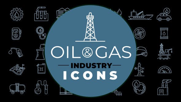 Videohive Oil & Gas Industry Icons 28463298