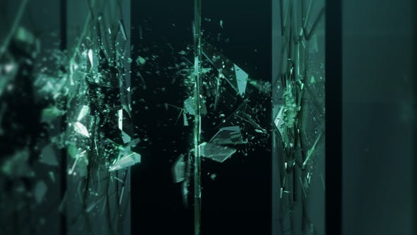 Shattered Glass Logo Ident