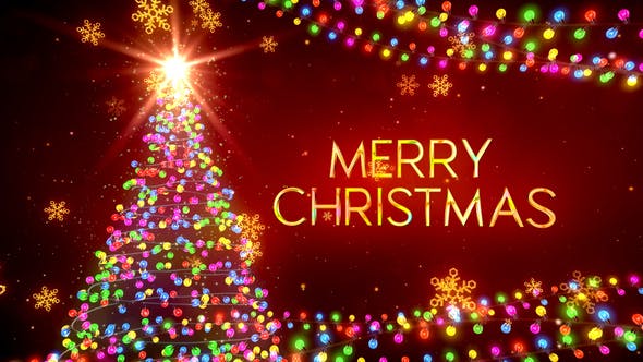 Videohive Christmas Lights Wishes 29689594