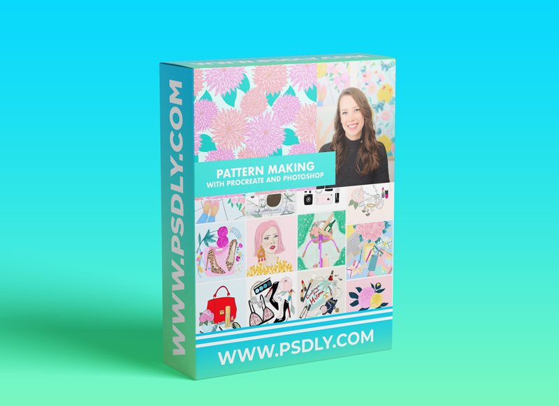 Hand Drawn Half Drop Repeat Patterns: Procreate & Photoshop Edition