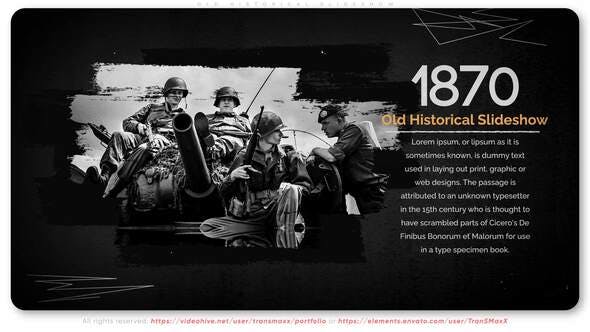 Videohive Old Historical Slideshow 29997468