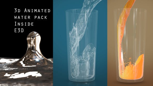 Videohive Animated 3d Water Pack 28524674