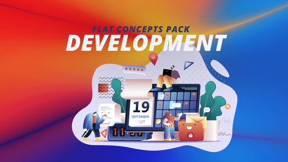 Videohive Development Flat Concept 30816701