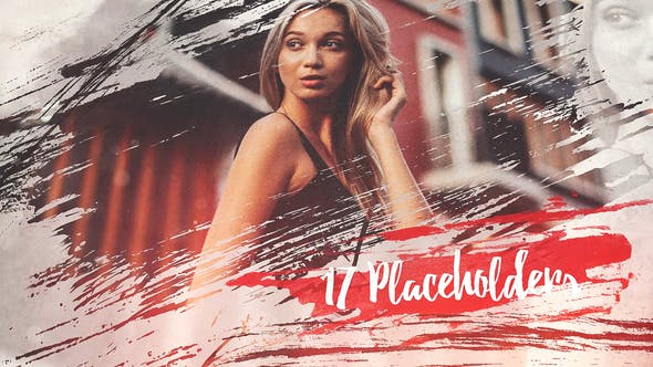 Videohive Brush Slideshow 23228264
