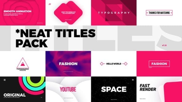 Videohive Neat Titles Pack Premiere Pro 30085575