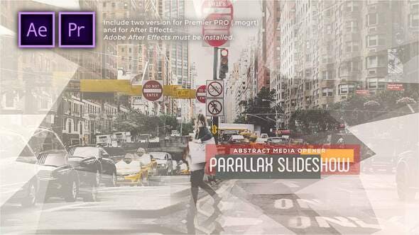 Videohive Abstract Parallax Slideshow Opener 30265409