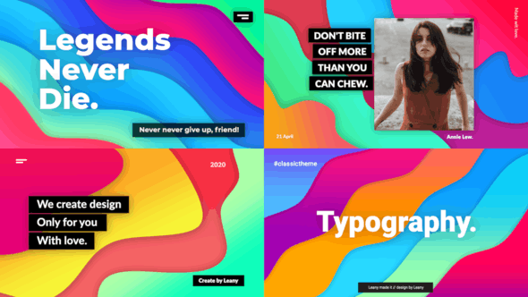 Videohive Colorful Typography 30616421